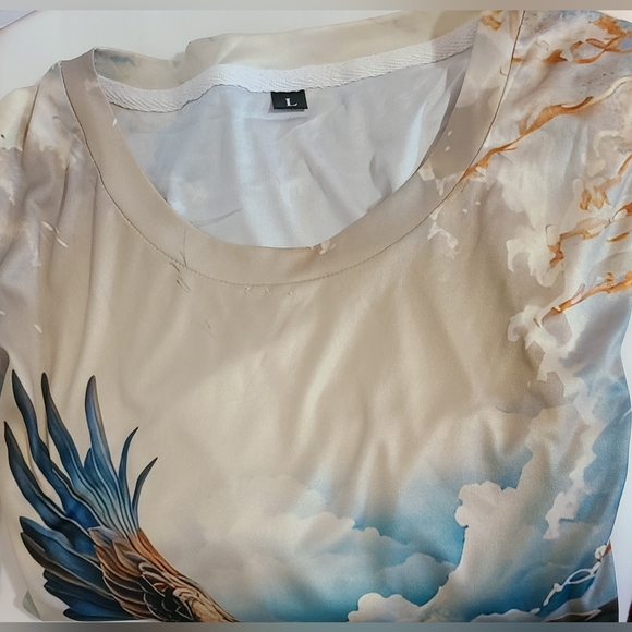 THE EAGLE AND KANAGAWA MEN'S SIZE L SHORT-SLEEVE TEE TSUNAMI REMEMBRANCE. - Picture 2 of 9